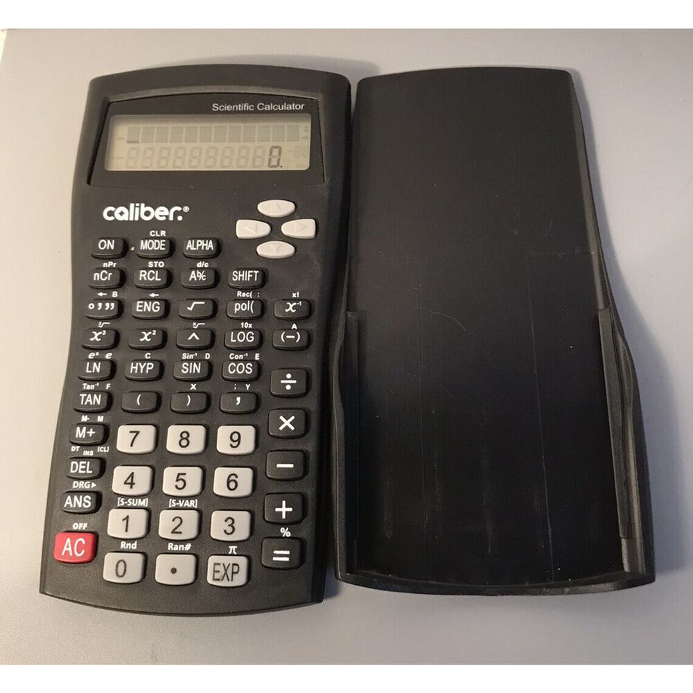 Caliber + Texas Instruments Scientific Calculators With Covers Lot Of 2 Math - Picture 2 of 9
